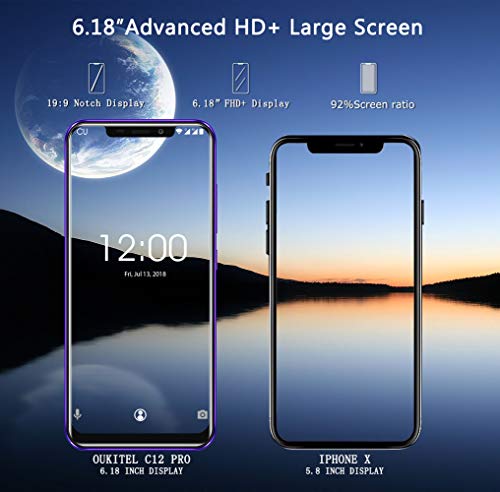OUKITEL C12 Smartphone Libre, 6.18
