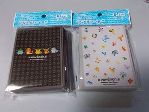 Amazon カードゲーム デッキシールド スリーブ ポケモンセンター 限定 Bl Pokemon シリーズ 2種 白黒 ピカチュウ イーブイ トレカ 通販