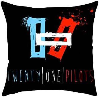 Twenty One Pilots Custom Zippered Throw Pillow Cases 18x18 (Twin Sides)