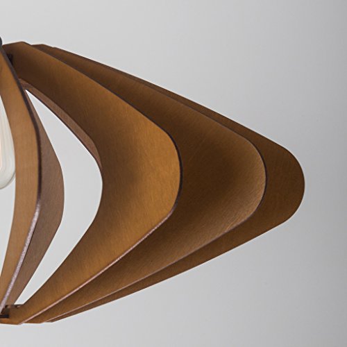 Wood Pendant Light - Modern Chandelier Lighting - Hanging Dining Lamp - Ceiling Light Fixture - Geometric Lamp - Minimal - Contemporary