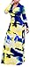 Women Sexy Printed V Neck Long Sleeve Drawstring Cocktail Party Long Maxi Dress