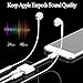 Headphone Adapter for iPhone X Adapter AUX Audio Jack Charge Adapter Car Charger [Audio+Charge+Call+Volume Control ] Dual Earphone Cable Converter Compatible for iPhone X/7 Plus /8/8P Support All iOSthumb 3
