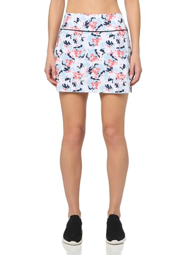 PUMA Golf Women's Standard W Blake Borrego Knit Skirt, White Glow-Silver Sky