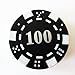 1x Black Poker Chip Refillable Butane Cigar Cigarette Lighter