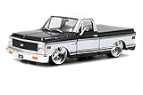 Jada 1972 Chevy Cheyenne Pickup Bigtime Kustoms 1:24 Scale (Black/White)