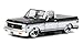 Jada 1972 Chevy Cheyenne Pickup Bigtime Kustoms 1:24 Scale (Black/White)