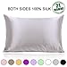 Ravmix Silk Pillow Cases with Zipper, 21momme Mulberry Silk Pillowcase for Hair Skin Health, Soft Smooth Breathable Cool Pillow Cover for Beauty Sleep with Gift Box 1PC(King 20
