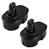 2Packs DC9098 Replace for Dewalt 18V Battery 3.0Ah Ni-Mh XRP DC9096 DC9099 DC9098 DW9099 DW9098 Cordless Power Tool