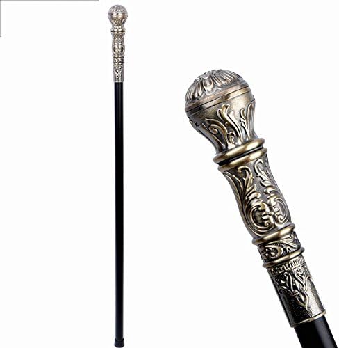 Soldier Halloween Props Golden King Scepter Snake-shaped Crutches Wand Watch Wands Forensic Old Staff (color : 4)