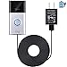 16 ft/ 5 m Charge Cable with DC Power Adapter Compatible with Ring Video Doorbell 1/2, Continuously Charging, No Need to Change the Batteries (for Ring Doorbell 1)