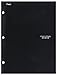Five Star 4 Pocket Folder, 2 Pocket Folder Plus 2 Additional Pockets, Black (72093)