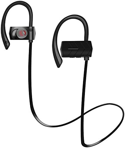 Headset Bluetooth Wireless, Bluetooth 4.1 Headphones Lightweight Stereo Earbuds With Waterproof Sweatproof Wireless Earbuds for Running Exercising (Blck)