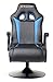 Ace Casual, 5128201, Wireless Bluetooth Audi Pedestal Video Gaming Chair, 33.2 x 24 x 39.7, Black and Blue
