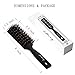 SiHong Vent Brush Anti Static Boar Bristles Vented Brush For Men & Woman,Vented Brush Best For Blow Drying & Styling - Black
