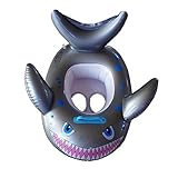 Funkeet Baby Float Seat Boat Pool Swim Ring With Handle Underarm Ring Seat Inflatable Pool Bath Toy For Kids Toodler Child Infant (Shark)