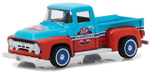 Maisto 1954 Ford F-100 Truck Blue and Orange STP 65th Anniversary Anniversary Collection Series 6 1/64 Model Car by Greenlight