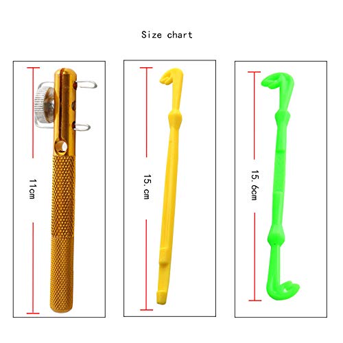 AFCN 10Pcs/lot Aluminum Alloy Fishing Hook Tier Fishhook Remover Fishing Line Knotter Knots for Fly tying tools Fishing Tyer tackle NEW PRODUCT - Thumbnail 2