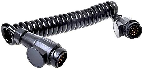 High Quality Coiled Extension Cable/Trailer Cable 3.5 m 13-Pin / 13-Core