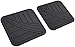 Amazon Basics 4-Piece Flexible Rubber Car Floor Mat, Black