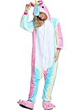 Taiyi Homewear Childrens Unicorn Plush One Piece Onesie Cosplay Animal Costume (12Yrs(height 59