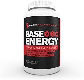 BASE Performance Energy | Contains pure D-ribose to reduce the loss of energy during stress and accelerate energy and tissue/muscle recovery, chewable tablet - 90 day supply