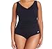 Speedo Women's Plus Size Side Shirred Tank Endurance+ Tummy Control One Piece Swimsuit