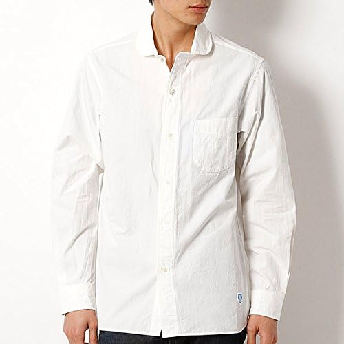 Amazon ビショップ メンズ Bshop Orcival 長袖丸襟シャツ 002 Off 4 M シャツ 通販