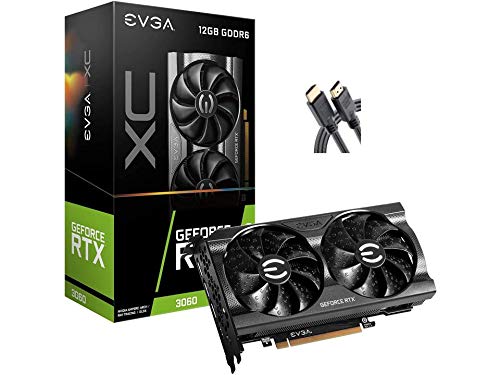 2021-Newest-EV-GA-GeForce-RTX-3060-XC-Gaming-12G-P5-3657-KR-12GB-GDDR6-Dual-Fan-Metal-Backplate-AllyFlex-HDMI