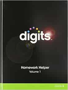 Digits homework helper volume 1 answers picture