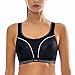 La Isla Women's Compression Racerback Adjustable High Impact Running Sports Bra