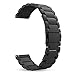 for Xiaomi Amazfit Bip Band, Lamshaw Stainless Steel Metal Replacement Straps for Xiaomi Huami Amazfit Bip Younth Watch (Black)