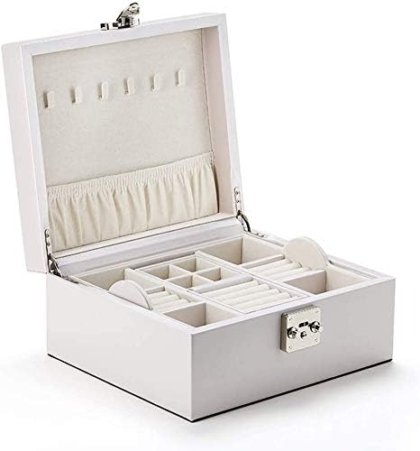 Amazon 収納ケース 収納ボックス 高質量 高級の宝石箱 高級大容量ジュエリーボックス ロック 収納リング イヤリング ベストギフトが付いている革宝石箱収納ボックス Gpffacai Color C ジュエリー収納 オンライン通販