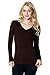ZENANA RAYON V NECK LONG SLEEVE TEE