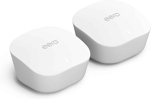 Amazon eero mesh wifi system - Supports internet plans up to 550 Mbps, Coverage up to 3,000 sq. ft., 2-pack