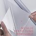 DKTIE Window Film Privacy Frosted Removable Heat Control Glass Covering for Home Office Static Cling Opaque Non Adhesive Door Sticker for Bathroom Matte White 17.7 x 78.7 inches