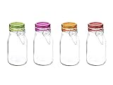 Kinetic GoGreen Glass Mini Jar 4-Piece Set, 5.07 oz. each