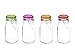 Kinetic GoGreen Glass Mini Jar 4-Piece Set, 5.07 oz. each