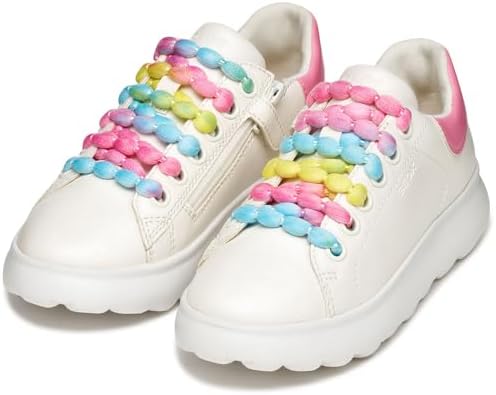 J PUFFYPOP Girl A Sneaker, Bianco/Rosa, 33 EU