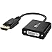 Rankie DP to DVI Adapter, Gold Plated DisplayPort to DVI Male to Female Converter (Black) primary