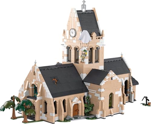 COBI Historical Collection WWII Sainte-Mere-Eglise Church Building Set, 2280 Pi…