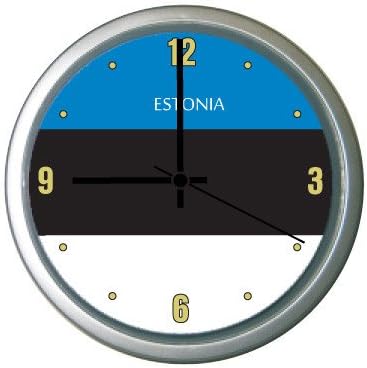 Estonia Country Flags Wall Clock