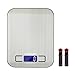 FIXBODY Digital Kitchen Scale Multifunction Food Scale, Stainless Steel, Silver, 5000g/1g (Batteries Included)