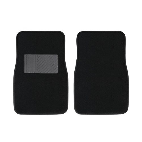 Copap 4pcs Full Set Carpet Floor Mats Universal Fit Mat for Car SUV, Van & Trucks - Front & Rear Driver & Passenger Seat ( Black ) - Thumbnail 5