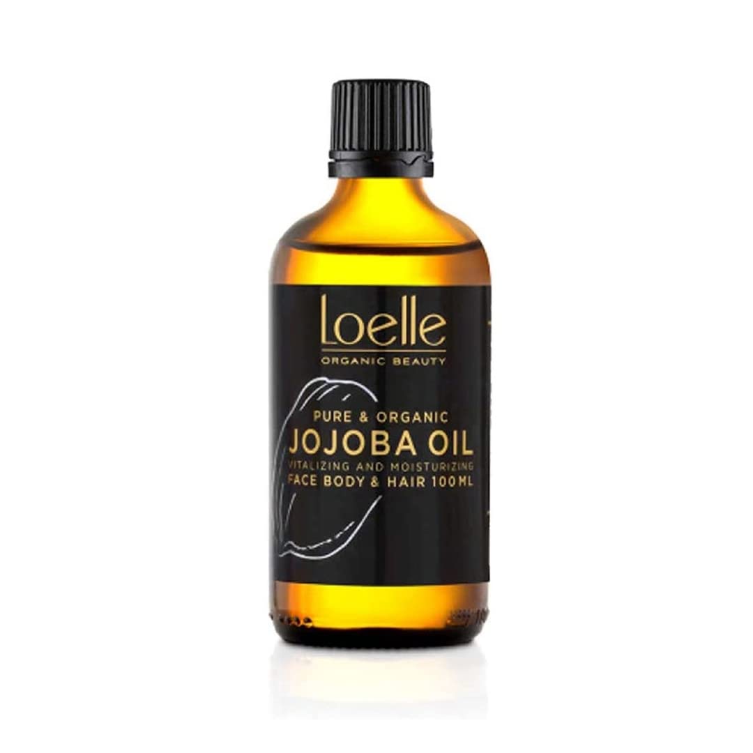 Loelle - Pure & Organic Cold Pressed Jojoba Oil - Suitable for All Skin Types - Jojoba Oil for Hair, Face, Hands, Body and Intimate Areas - Natural Cosmetics-Harvested in Peru 100ml