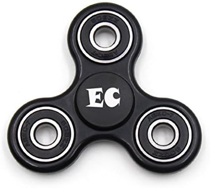 EC Gears Anti-Anxiety Spinner Helps Focusing Fidget Toys Premium Quality EDC Focus Toy for Kids &amp; Adults - Best Stress Reducer Relieves ADHD Anxiety and Premium Ceramic Bearing (Black)
