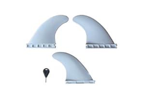 FUNKTION(ファンクション) Funktion Nylon Flex Fin Set Future fin 3pcs per Set in White Colour FKGF-F437W
