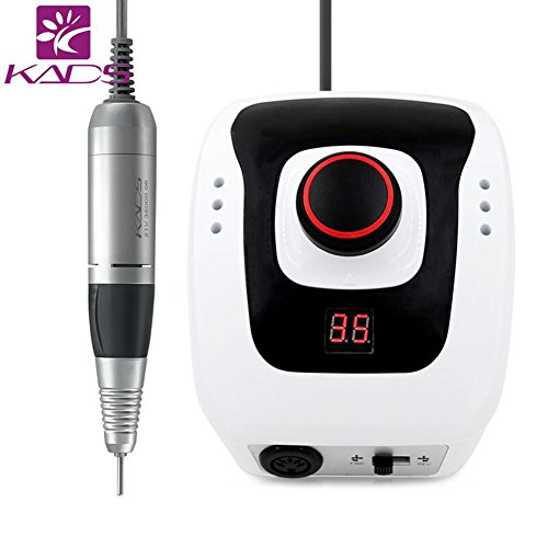 KADS New Arrival 300-35000RPM White Nail Equipment Manicure Pedicure Tools Electric Nail Art Drill Pen Machine Set for Nail Art
