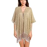 Zakia Women's sequins shirt scarf shawl party party shrug shirt blouse jacket Zakia Women's sequins shirt scarf shawl party party shrug shirt blouse jacket