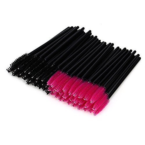 UPC 702563194171, Shintop Disposable Eyelash Eye Lash Makeup Brush Mascara Wands Applicator Makeup Kits (100PCS ROSE+BLACK)