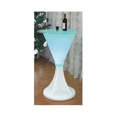 CLE Lichtobjekt Stehtisch E27 weiss opal matt